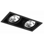 Foco Kardan PRO2 empotrar para 2 Lámpara AR111/QR111 Blanco, Gris ó Negro H182mm